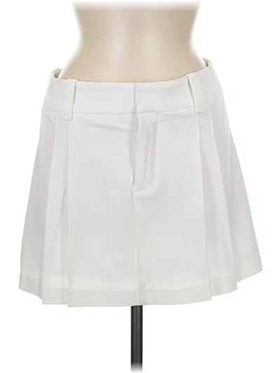 Pre-owned Sunday Best Formal Skirt In White