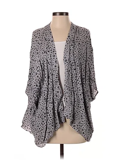 Pre-owned Sunday Best Kimono In Gray