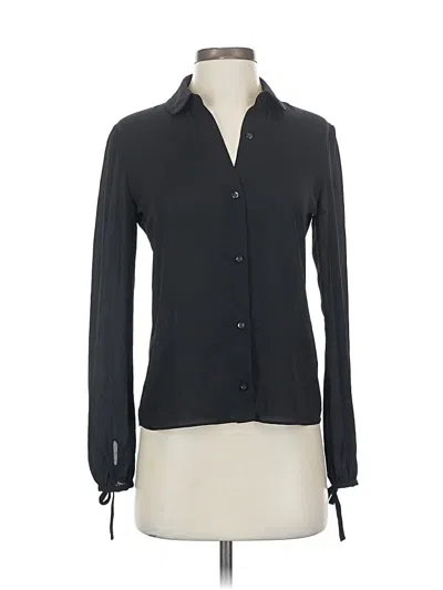 Pre-owned Sunday Best Long Sleeve Blouse In Black