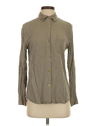 Pre-owned Sunday Best Long Sleeve Button Down Shirt In Gray