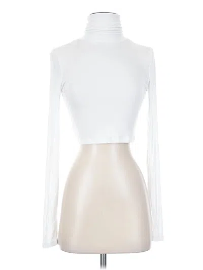 Pre-owned Sunday Best Long Sleeve Top Ivory Turtleneck Tops