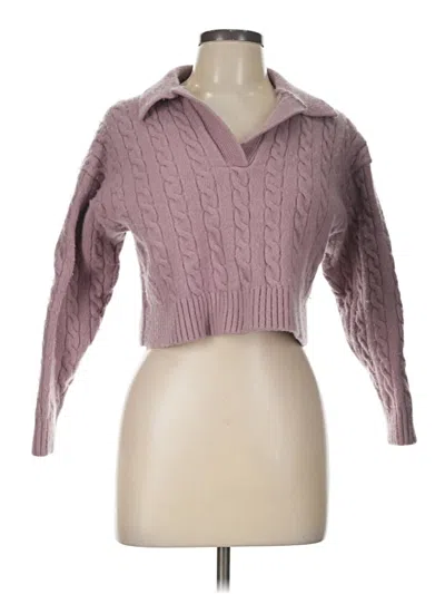 Pre-owned Sunday Best Long Sleeve Top Pink Cowl Neck Tops