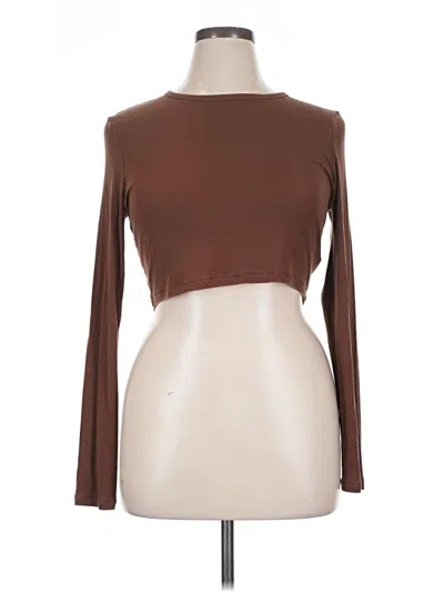 Pre-owned Sunday Best Long Sleeve T-shirt In Brown