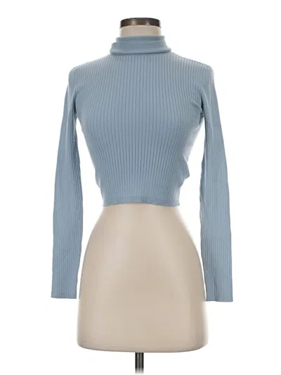 Pre-owned Sunday Best Long Sleeve Turtleneck In Blue