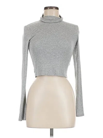 Pre-owned Sunday Best Long Sleeve Turtleneck In Silver