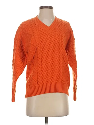 Pre-owned Sunday Best Pullover Sweater In Orange
