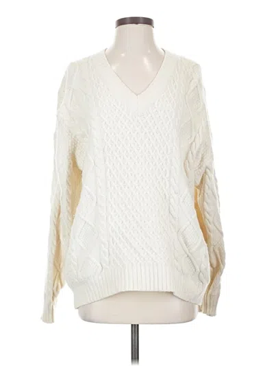 Pre-owned Sunday Best Pullover Sweater In White