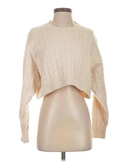 Pre-owned Sunday Best Pullover Sweater In White