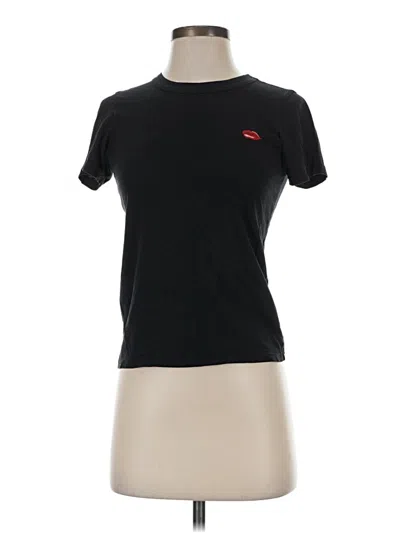 Pre-owned Sunday Best Short Sleeve Turtleneck In Black