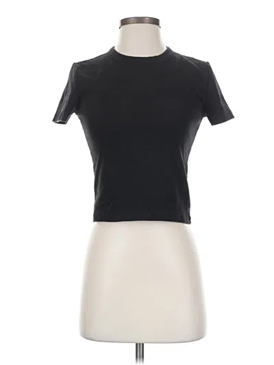 Pre-owned Sunday Best Short Sleeve Turtleneck In Black