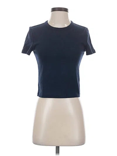 Pre-owned Sunday Best Short Sleeve Turtleneck In Blue