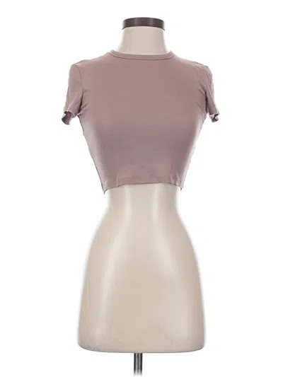Pre-owned Sunday Best Short Sleeve Turtleneck In Brown