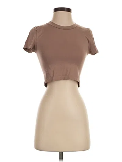 Pre-owned Sunday Best Short Sleeve Turtleneck In Brown