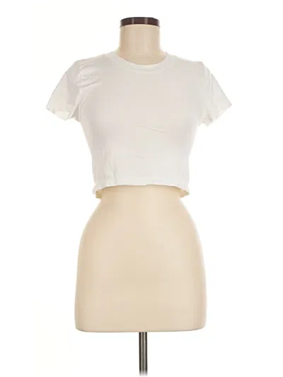 Pre-owned Sunday Best Short Sleeve Turtleneck In Ivory