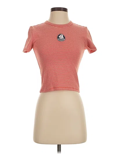 Pre-owned Sunday Best Short Sleeve Turtleneck In Orange