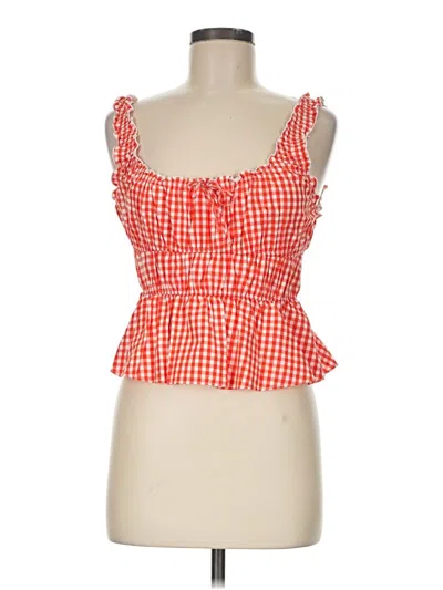 Pre-owned Sunday Best Sleeveless Blouse In Orange