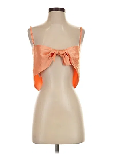Pre-owned Sunday Best Sleeveless Blouse In Orange