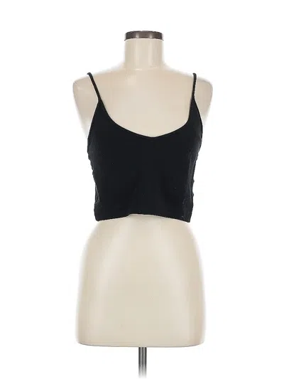 Pre-owned Sunday Best Sleeveless Top Black Halter Neckline Tops