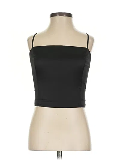 Pre-owned Sunday Best Sleeveless Top Black Strapless Neckline Tops