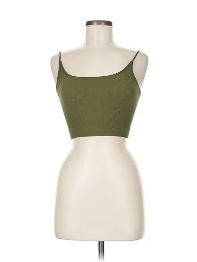 Pre-owned Sunday Best Sleeveless Top Green Square Neckline Tops