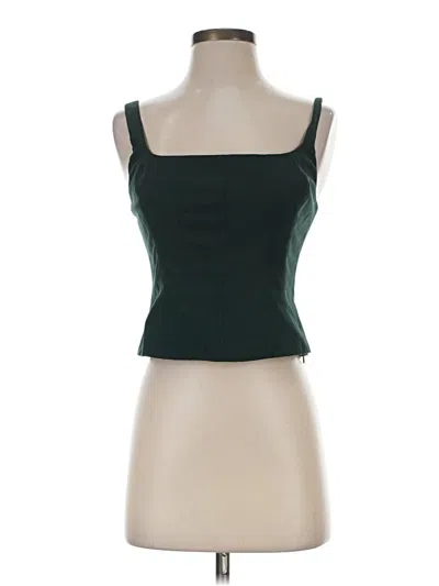 Pre-owned Sunday Best Sleeveless Top Green Square Neckline Tops
