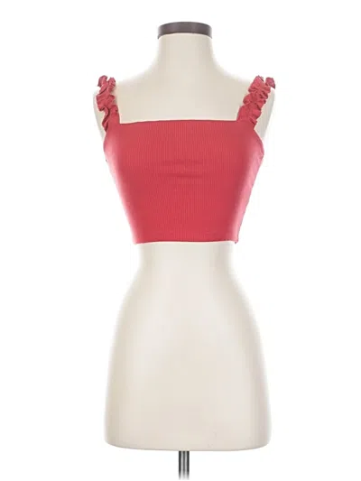 Pre-owned Sunday Best Sleeveless Top Red Sweetheart Neckline Tops