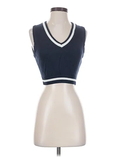 Pre-owned Sunday Best Sweater Vest In Blue