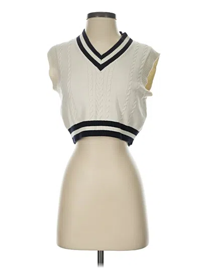 Pre-owned Sunday Best Sweater Vest In Ivory