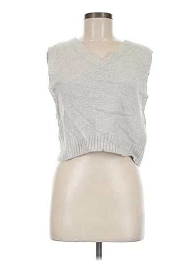 Pre-owned Sunday Best Sweater Vest In Silver