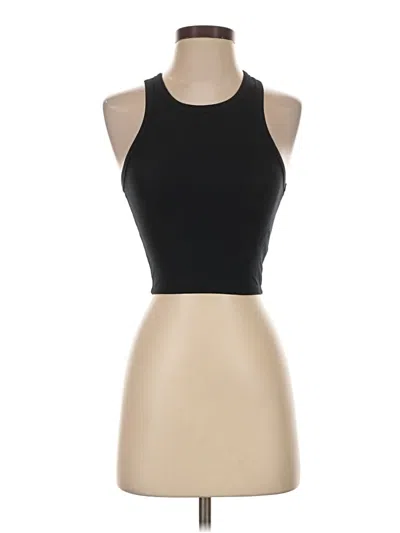 Pre-owned Sunday Best Tank Top Black Halter Neckline Tops