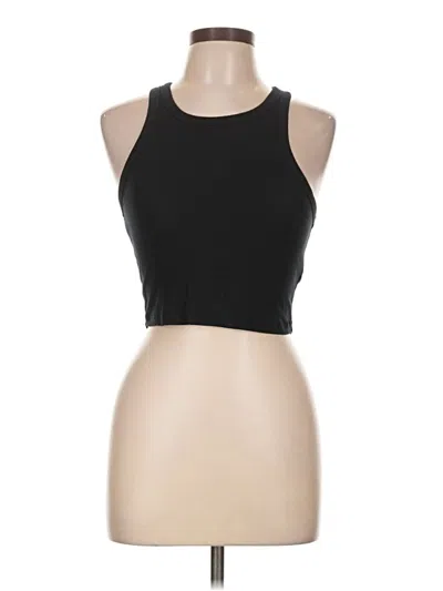Pre-owned Sunday Best Tank Top Black Halter Neckline Tops