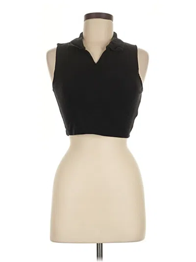 Pre-owned Sunday Best Tank Top Black Halter Neckline Tops