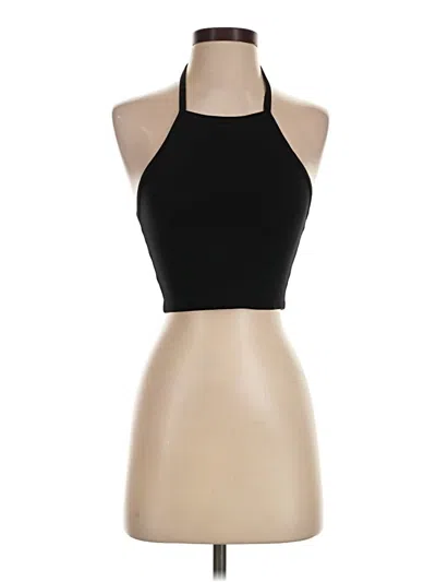 Pre-owned Sunday Best Tank Top Black Halter Neckline Tops