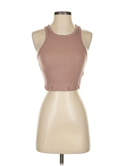 Pre-owned Sunday Best Tank Top Brown Halter Neckline Tops