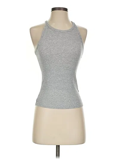 Pre-owned Sunday Best Tank Top Gray Halter Neckline Tops