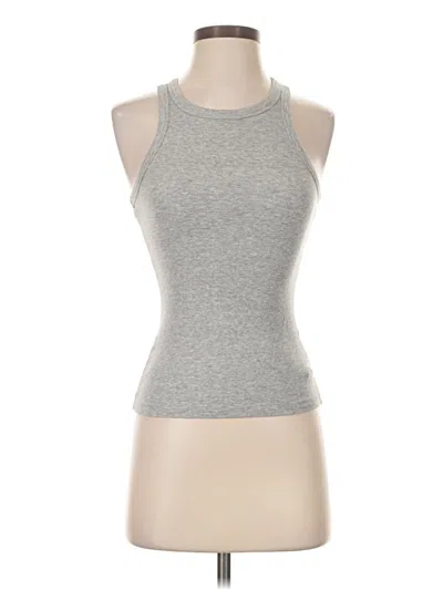 Pre-owned Sunday Best Tank Top Gray Halter Neckline Tops
