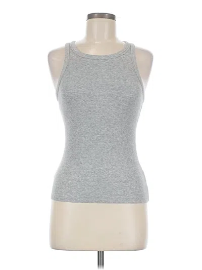Pre-owned Sunday Best Tank Top Gray Halter Neckline Tops