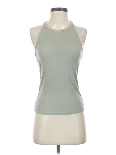 Pre-owned Sunday Best Tank Top Green Halter Neckline Tops