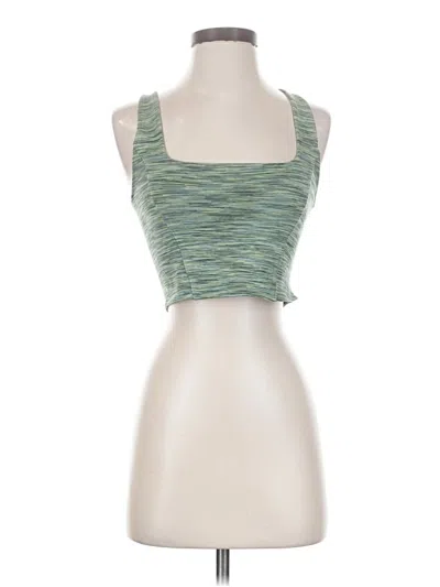 Pre-owned Sunday Best Tank Top Green Square Neckline Tops