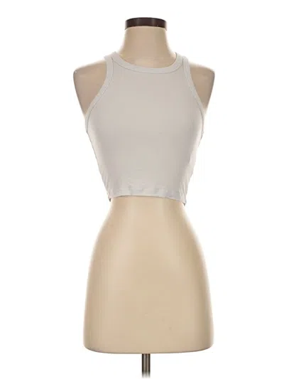 Pre-owned Sunday Best Tank Top Ivory Halter Neckline Tops