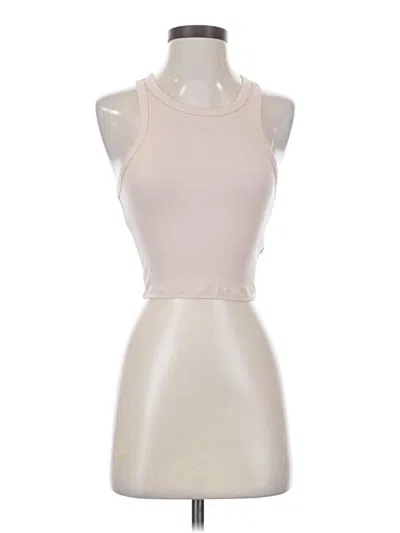 Pre-owned Sunday Best Tank Top Ivory Halter Neckline Tops