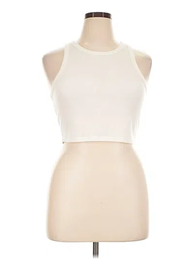 Pre-owned Sunday Best Tank Top Ivory Halter Neckline Tops