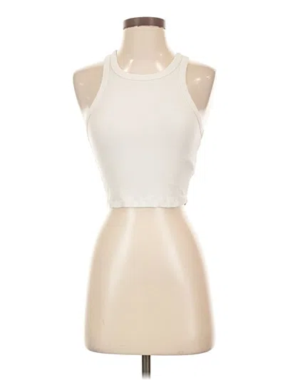 Pre-owned Sunday Best Tank Top Ivory Halter Neckline Tops