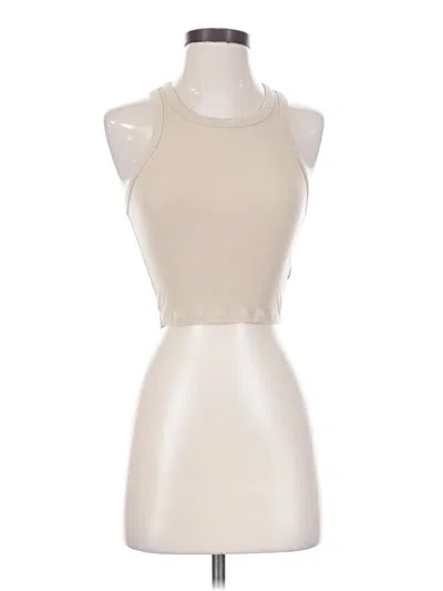 Pre-owned Sunday Best Tank Top Ivory Halter Neckline Tops
