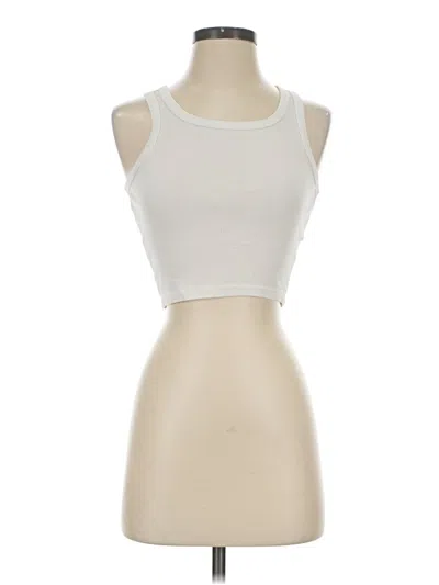 Pre-owned Sunday Best Tank Top Ivory Halter Neckline Tops