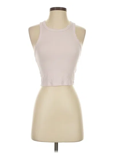 Pre-owned Sunday Best Tank Top Ivory Halter Neckline Tops In White