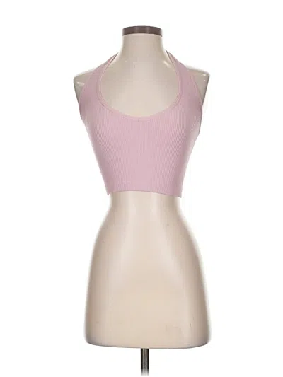 Pre-owned Sunday Best Tank Top Pink Halter Neckline Tops