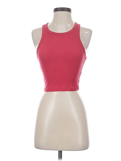 Pre-owned Sunday Best Tank Top Pink Halter Neckline Tops