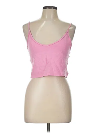 Pre-owned Sunday Best Tank Top Pink Strapless Neckline Tops