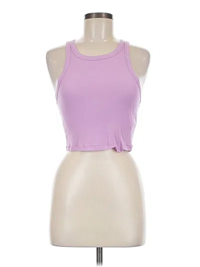 Pre-owned Sunday Best Tank Top Purple Halter Neckline Tops